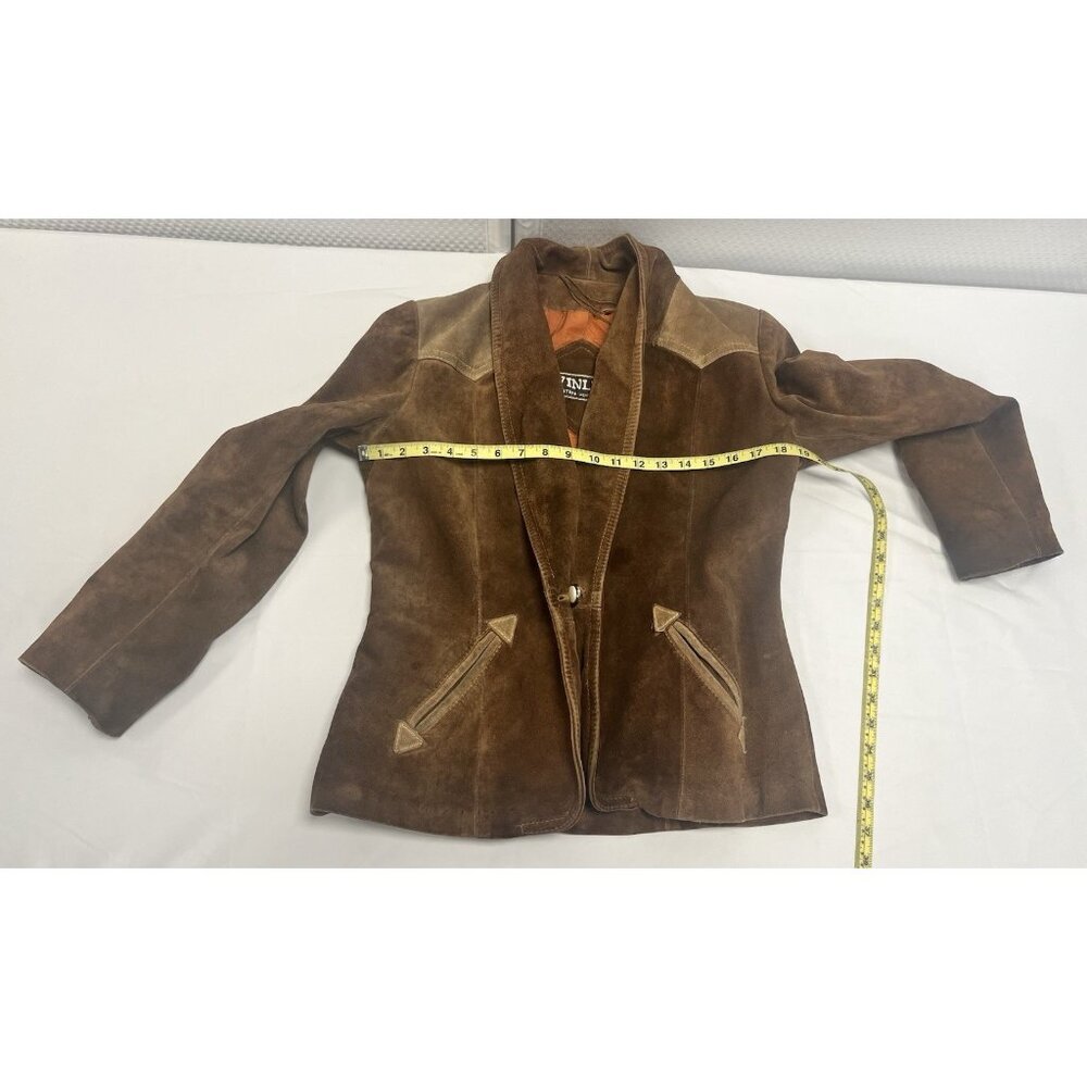 Woman’s Boho Winlet VTG/60s Suede Blazer Jacket *Read* 🤩 - Picture 13 of 14